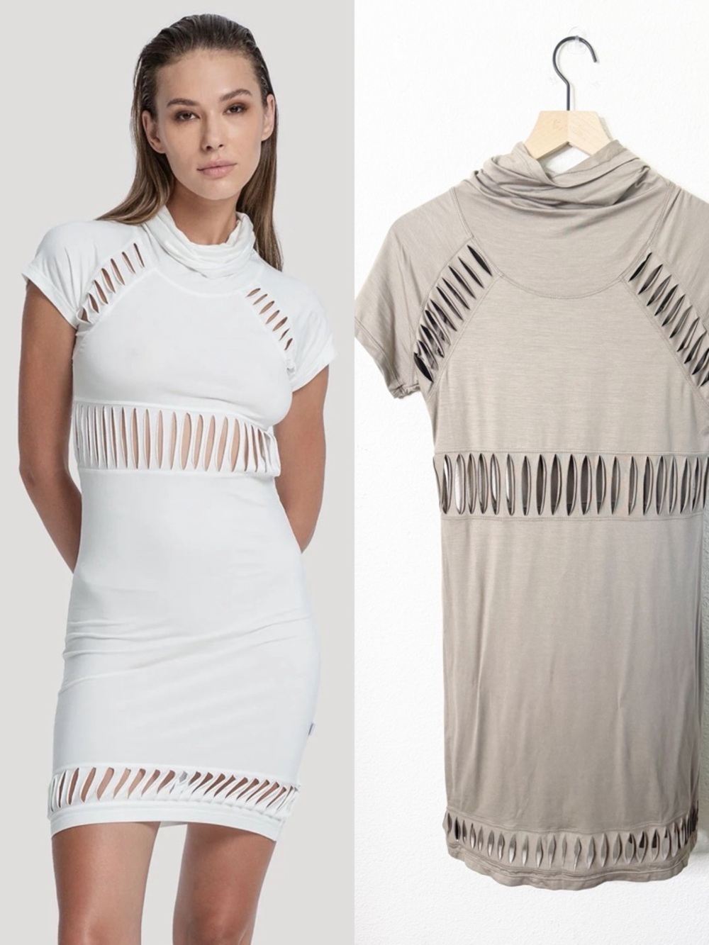 NWT Psylo Berry Mini Dress Cutout Womens Size 3‎ / US L